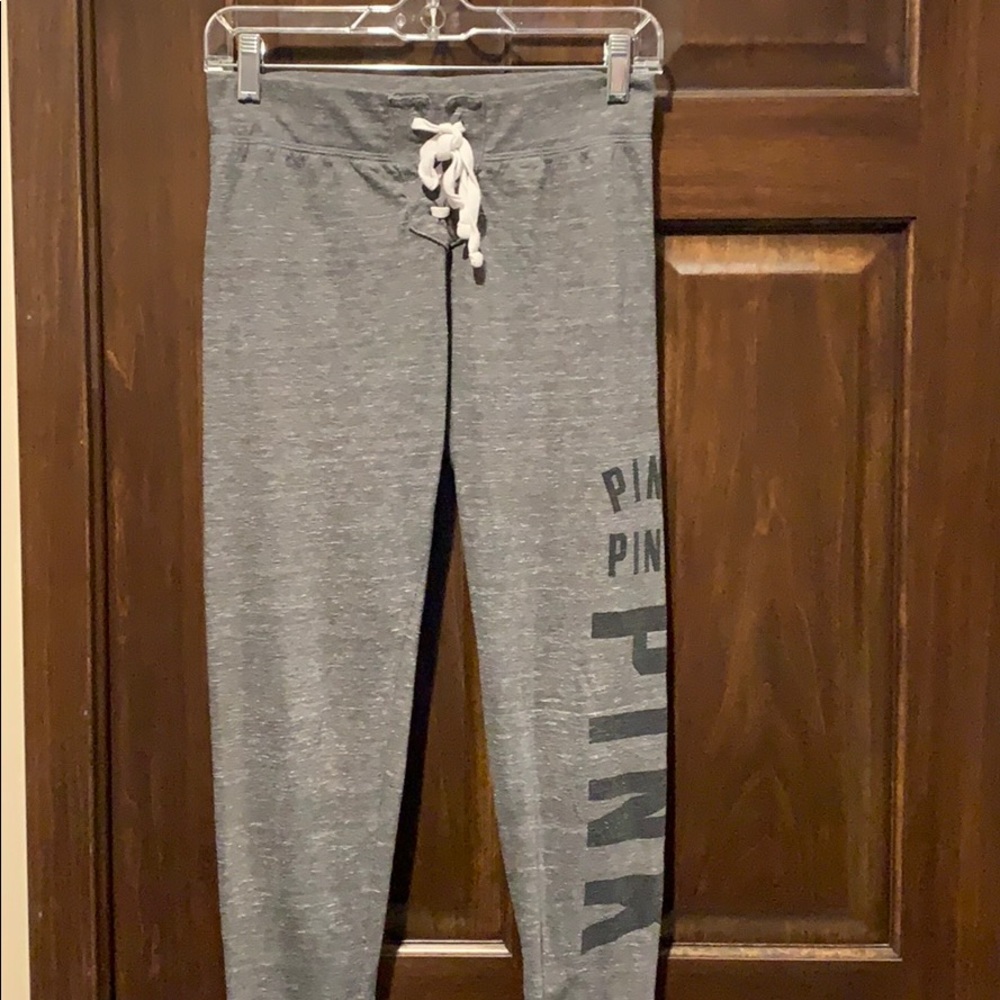 Pink Gray Straight leg Joggers Like New Size XS SF
